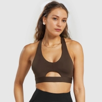Nude - feeling Hollow - out Design Open - Back Sports Bra Vest for Running and High - intensity Yoga SKL-QY-B4007
