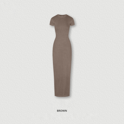  Slim Fit Bodycon Skirt Slimming Slit Dress BEN25153