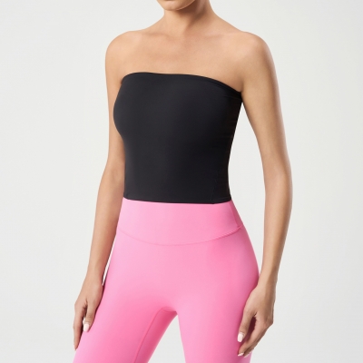 U-neckline Sexy Solid Color Sports Bras DAW176