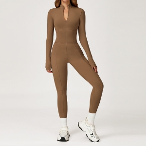 Stand Collar Zipper Long Sleeve Warm Onesie 5050 