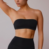 Nude-feeling Strappy Open-Back Sports Bra for Women's Yoga and Fitness SKL-QY-B4029