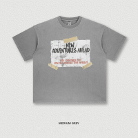 Simple White Ink Printed T-Shirt BE7503