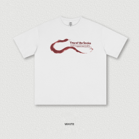 Simple Year of Snake Printed Short Sleeve BE7527