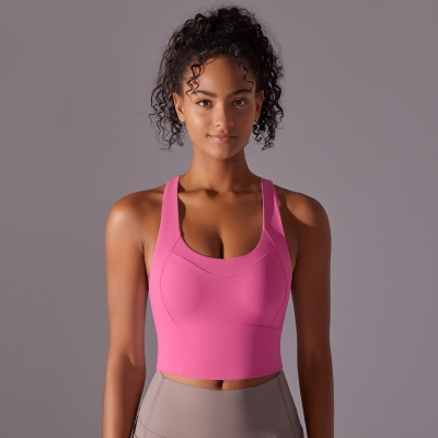 Cross-back Straps Naked-feeling Yoga Bra 7009
