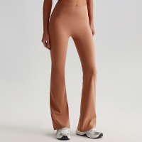 Wide-leg Flared Leggings Tight Nude Hip-lifting Yoga Pants SKL-LQ2189