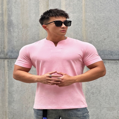 Men's Loose V-Neck Short-Sleeve T-Shirt V100