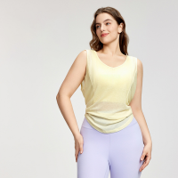 Solid Color Plus-Size Loose & Breathable Yoga Cover-Up DWA215166