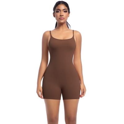 Spaghetti-strap Dance Sports and Fitness Romper 6673