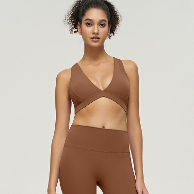 Nude - feeling Yoga Vest with Straps suitable for Running and Fitness SKL-QY-B3088