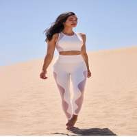  2 - Piece Athletic Racerback Tank Top and Pants  Pilatee Yoga Set SKL-FNK25126
