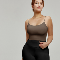 Thin-Strap Plus-Size Yoga Sports Bra DWC215059