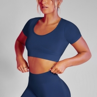 Breathable and Sweat-absorbent Sports Fitness Short-sleeved Vest 6601