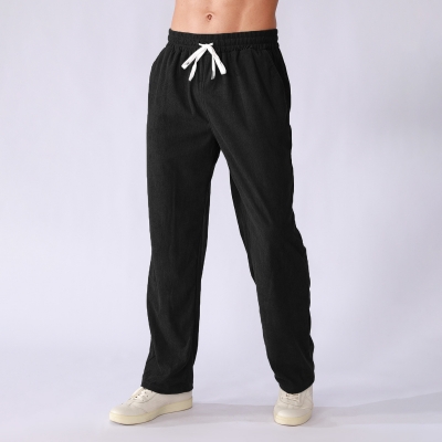 Men's Corduroy Breathable Lightweight Long Pants DXRCK1