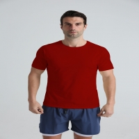 Men's Crew Neck Solid - Color Sporty T-Shirts 22-TX07