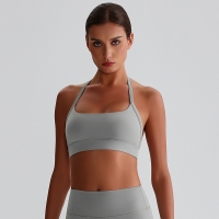 Beautiful Back Halter-neck Strapless Sports Underwear Training Fitness Bra With Pads SKL-LQ8020