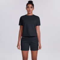 Round-Neck Sports Short-Sleeve Fitness Yoga Wear Set T25B2071