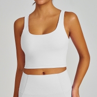 Strappy Open-Back Slim-Fit Yoga Tank with Shockproof Push-Up Support for Running & Fitness SKL-QY-B6002