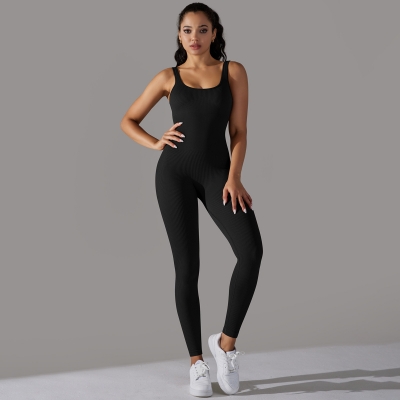 Belly-slimming Hip-lifting Quick-drying Tight Sports Romper  6643