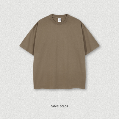  Earth Tone Short Sleeve Teen Loose White T-Shirt BE1199