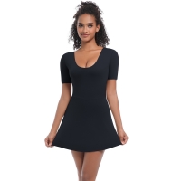  Short-sleeved Dress Fitness Yoga Wear 7087