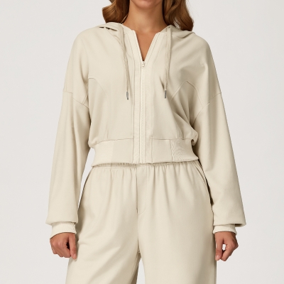 Hooded Zipper Windproof Sweatshirt 2044